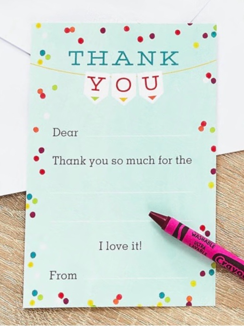 Hallmark Kids Fill in the Blank Thank You Cards 20 Cards with Envelopes